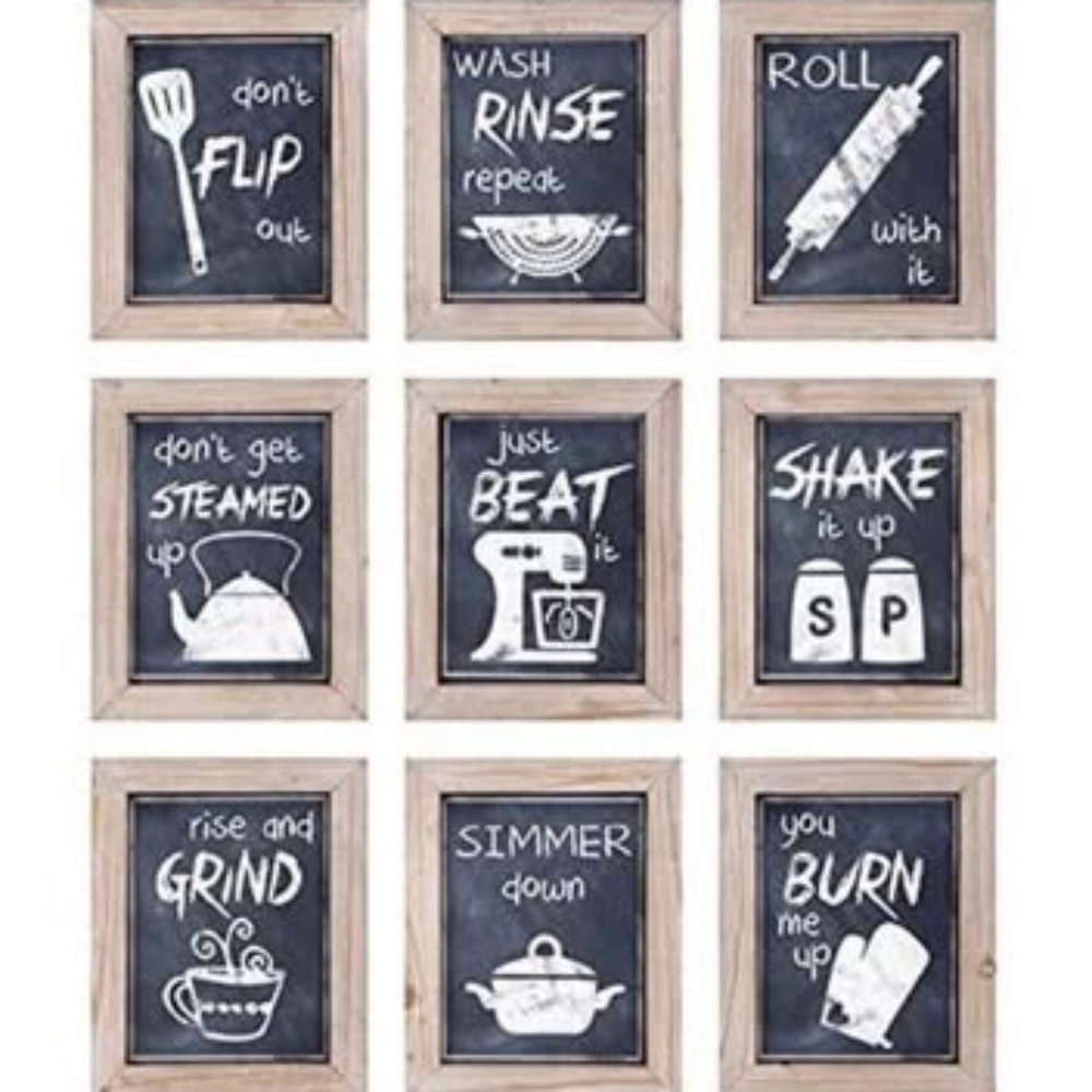 IMAX Worldwide Home 9-Pc Kitchen Inspirations Wall Decor Set